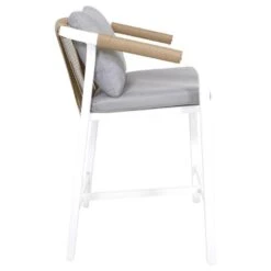 Rimini Barstoel Tuin - Stof - Wit -Relax Verkoop 1000094398 0102