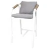 Rimini Barstoel Tuin - Stof - Wit