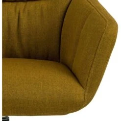 Sohome Draaifauteuil Leopold - Met Voetenbank - Geel -Relax Verkoop 1000094491 0103