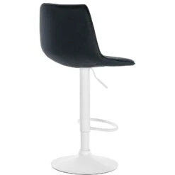 CLP Barkruk Lex Wit Frame Fluweel Zwart -Relax Verkoop 1000095244 0102