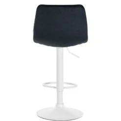 CLP Barkruk Lex Wit Frame Fluweel Zwart -Relax Verkoop 1000095244 0103
