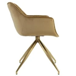 Jaimy Eetkamerstoel Velvet - Stof - Goudkleurig 7 Jaimy Eetkamerstoel Velvet - Stof - Goudkleurig -Relax Verkoop 1000096976 0103