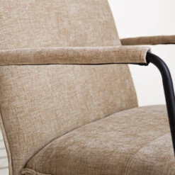 Fauteuil Hailey Beige Chenille - Stof - Beige -Relax Verkoop 1000097056 0103