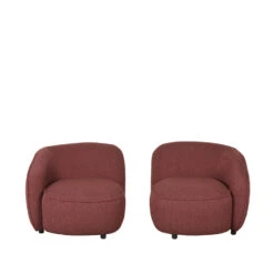 LABEL51 Fauteuil Livo Rechts - Winered - Boucle -Relax Verkoop 1000097887 0103