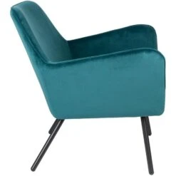 Puur Berg Fauteuil Velvet - Stof - Blauw -Relax Verkoop 1000098379 0103