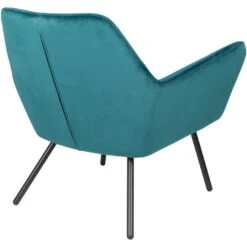 Puur Berg Fauteuil Velvet - Stof - Blauw -Relax Verkoop 1000098379 0104