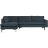 WOOOD Hoekbank Arwin Links - Staalblauw