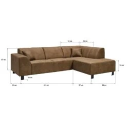 Hoekbank Nino Rechts - Cognac -Relax Verkoop 10101963 9600