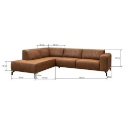 Hoekbank Otis Links - Cognac -Relax Verkoop 10112060 9600