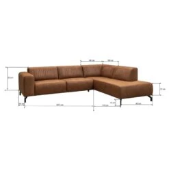 Hoekbank Otis Rechts - Cognac -Relax Verkoop 10112061 9600