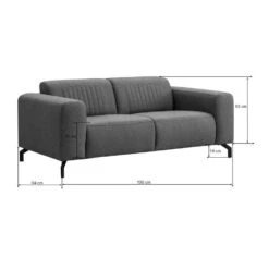 Bank Otis 2-zits - Donkergrijs -Relax Verkoop 10112079 9600