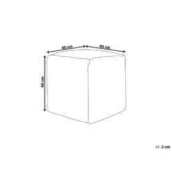 Beliani Poef PANDRAN - Zwart Katoen -Relax Verkoop 109977d402414c309fc2d4bd0ae5a647