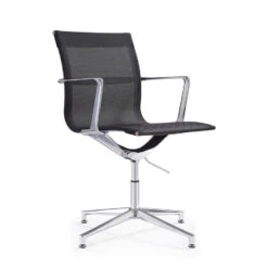 Design Vergaderstoel Monaco - Zwart