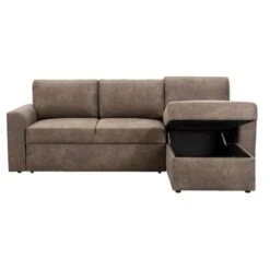 Slaapbank Bern Met Opbergruimte - Taupe - 85x226x165 Cm -Relax Verkoop 12600340 0102