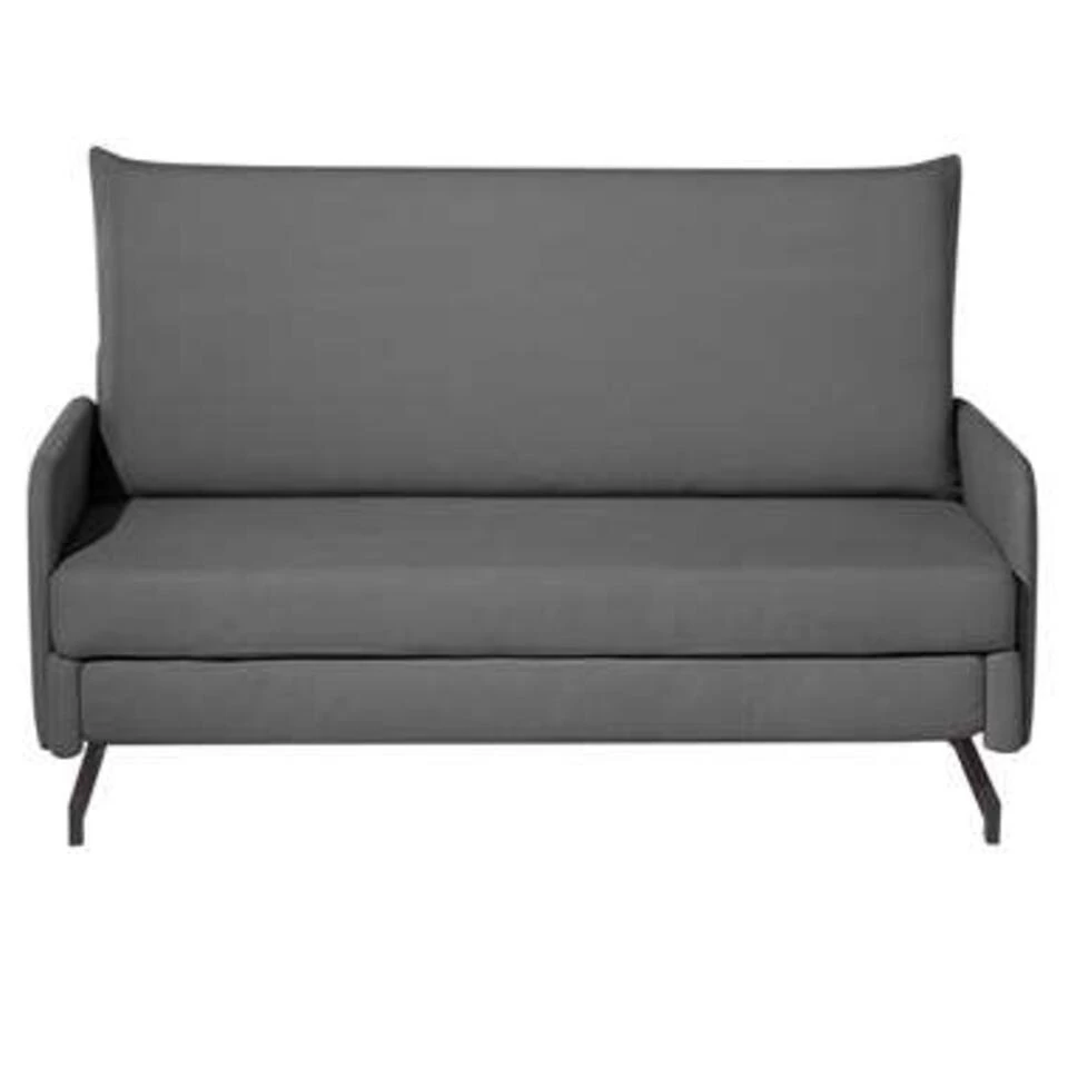 Beliani Tweezitsbank - BELFAST Grijs Polyester 1 Beliani Tweezitsbank - BELFAST Grijs Polyester