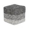 Beliani Poef HIRRI - Grijs Katoen