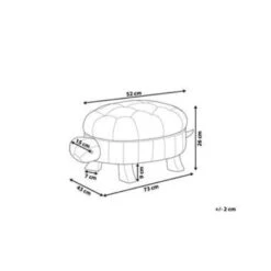 Beliani Dierenhocker TURTLE - Groen Kunstleer -Relax Verkoop 184fa00176924012bd3392214f2ae1c6