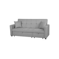 Beliani Slaapbank - GLOMMA Grijs Polyester -Relax Verkoop 192b1ed4c3964059a1e34de0c0344533