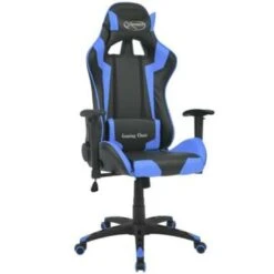 VidaXL Bureau-/gamestoel Verstelbaar Xtreme Kunstleer Blauw