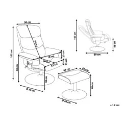Beliani Massagestoel LEGEND - Grijs Kunstleer -Relax Verkoop 1cf39a5a39344aa292aab54ba75f1a90