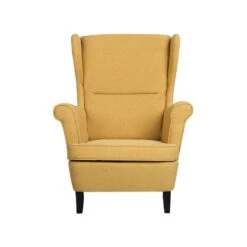 Beliani Oorfauteuil ABSON - Geel Polyester -Relax Verkoop 1f623f44f88e4f4ba772e4f2c7256029