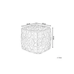 Beliani Poef ORAI - Zwart Wol, Katoen -Relax Verkoop 2482ac14e07240f181bf63a5a087f502