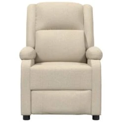 VidaXL Fauteuil Verstelbaar Elektrisch Stof Crèmekleurig -Relax Verkoop 254c61fe17b9400687b7deb70a5eba27