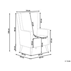 Beliani Oorfauteuil ONEIDA - Geel Fluweel -Relax Verkoop 2719461da80643cf89ffa5f3f9a9126d 2
