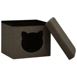 VidaXL Opbergkruk Met Kattenpatroon Inklapbaar Stof Donkerbruin 7 VidaXL Opbergkruk Met Kattenpatroon Inklapbaar Stof Donkerbruin -Relax Verkoop 2ba0e1692fab4c5da9501ec2174abddc