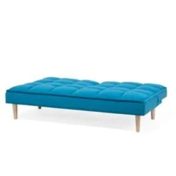 Beliani Driezitsbank - SILJAN Blauw Polyester -Relax Verkoop 2e0173455d81412b9e6df61bfd3c7e78