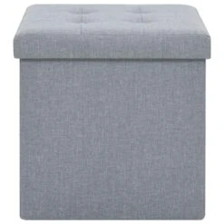 VidaXL Opbergkruk Inklapbaar Kunstlinnen Lichtgrijs -Relax Verkoop 3686a28897fc48dcbb428316a09f0db6
