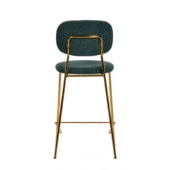 Giga Meubel Barstoel Groen - Goud - Stof/Metaal - 48x55x96cm - Jin -Relax Verkoop 3b92b54580234117aae57f37c702c648