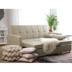 Beliani Slaapbank - GLOMMA Beige Polyester -Relax Verkoop 4249d37b50944ae487c6c3697efc6f19