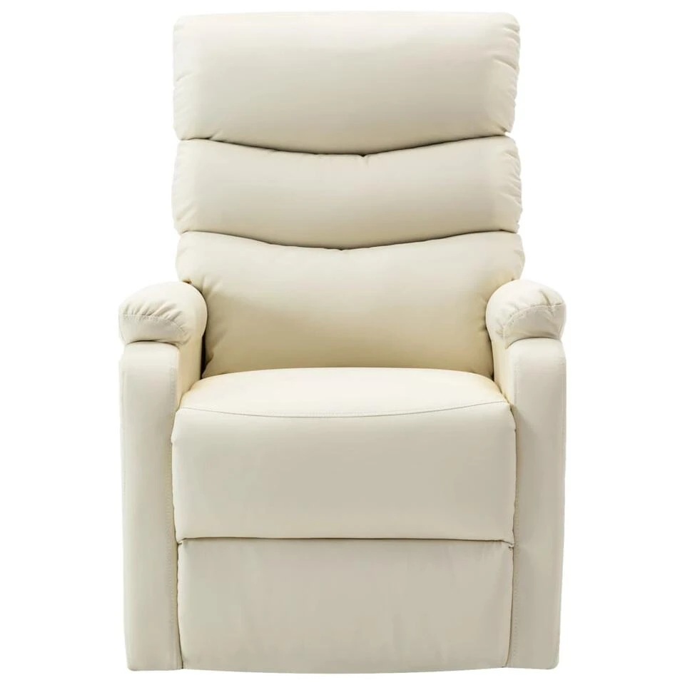 VidaXL Sta-op-stoel Kunstleer Crèmewit 4 VidaXL Sta-op-stoel Kunstleer Crèmewit - Image 4