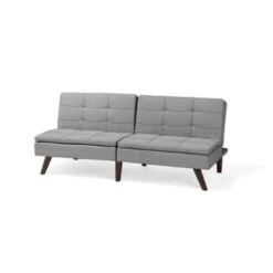 Beliani Driezitsbank - RONNE Grijs Polyester -Relax Verkoop 474d578f66a84b8fb7b1c2f85c5b581c