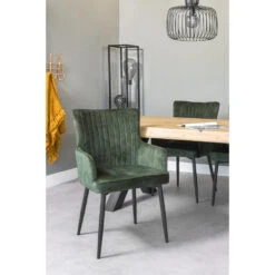 Giga Meubel Eetkamerstoel Velvet Groen - Vintage - Stoel Gernot -Relax Verkoop 4af8a211c515495b8bf9d60ecddb6f0e