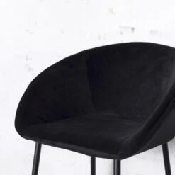 Giga Meubel Barkruk Velvet Zwart - 46x50x102cm - Barkruk Amira -Relax Verkoop 4f43cb53af11436db5bfebf50b22b993