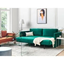 Beliani Driezitsbank - EKSJO Groen Fluweel 7 Beliani Driezitsbank - EKSJO Groen Fluweel -Relax Verkoop 544e3e67f6fb48afb9ac8f7dfeb27896