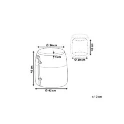 Beliani Poef RUBY - Geel Corduroy -Relax Verkoop 56da872b63e640e88c37fb9a436698eb