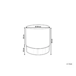 Beliani Poef SOPHIA - Wit Fluweel 6 Beliani Poef SOPHIA - Wit Fluweel -Relax Verkoop 605c773320c94ffe9050227f090b8a92