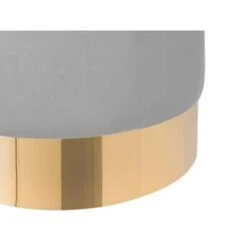 Beliani Poef SOPHIA - Grijs Fluweel -Relax Verkoop 6471105b2b85468ba9b53238e1b879f2