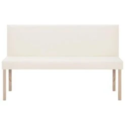 VidaXL Bankje 139,5 Cm Kunstleer Crème -Relax Verkoop 65180bcdbed7406bae2c2c0e5cc1b972