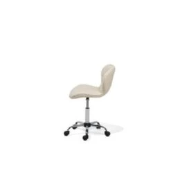 Beliani Bureaustoel VALETTA - Beige Kunstleer -Relax Verkoop 695ba8bc5f104e3c8556e136e1ad7962