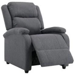 VidaXL Fauteuil Verstelbaar Stof Donkergrijs -Relax Verkoop 6f4f00868acb48218a7ef7564a22e9d8