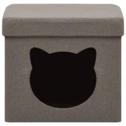 VidaXL Opbergkruk Met Kattenpatroon Inklapbaar Stof Taupe 6 VidaXL Opbergkruk Met Kattenpatroon Inklapbaar Stof Taupe -Relax Verkoop 75fe10f1468d40cda697e2527d0a5fae