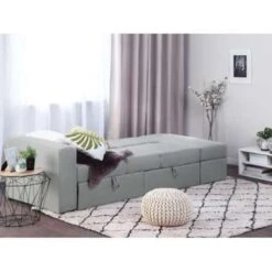 Beliani Driezitsbank - FALSTER Grijs Polyester 6 Beliani Driezitsbank - FALSTER Grijs Polyester -Relax Verkoop 79cde7229df342a899b46935b0057a7a