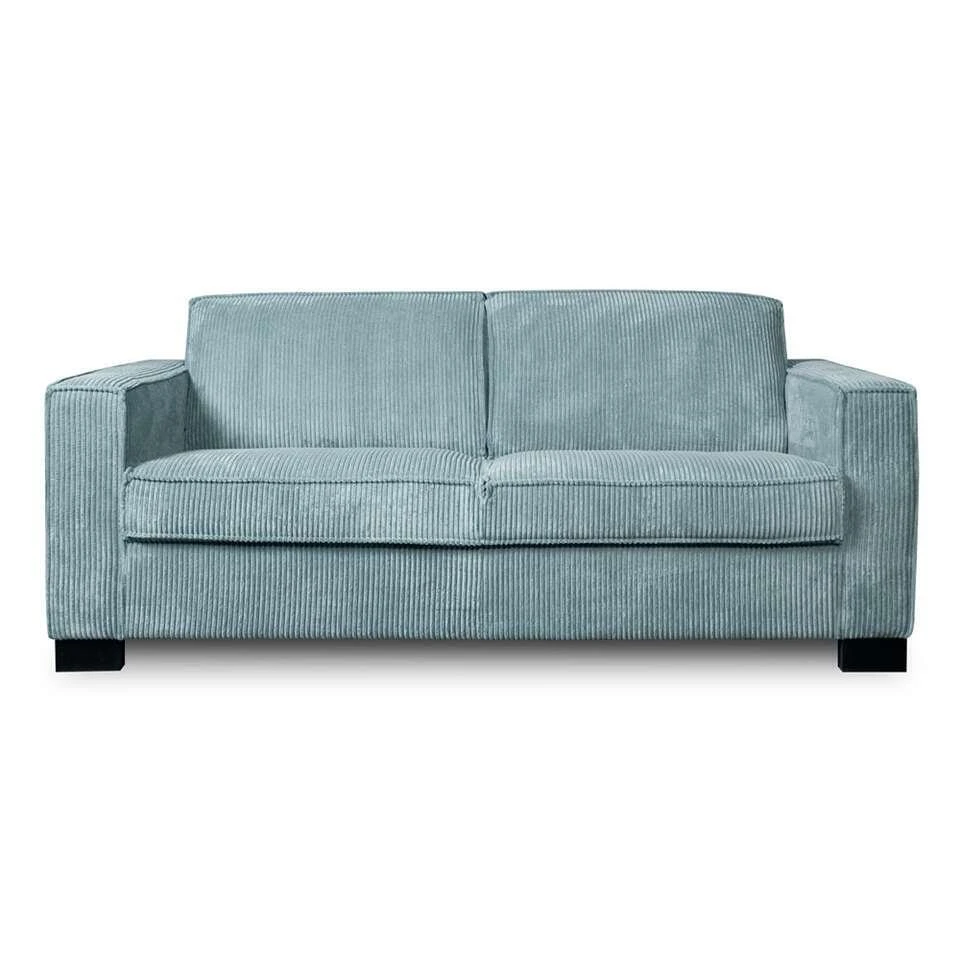 Bank Stuttgart 2-zits - Ribcord - Ijsblauw 1 Bank Stuttgart 2-zits - Ribcord - Ijsblauw