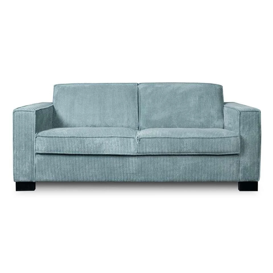 Bank Stuttgart 3-zits - Ribcord - Ijsblauw 1 Bank Stuttgart 3-zits - Ribcord - Ijsblauw