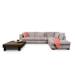 Hoekbank Stuttgart Groot Links - Ribcord - Lichtgrijs -Relax Verkoop 81004580 0101
