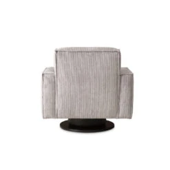 Draaifauteuil Stuttgart Met Armleuning - Ribcord - Lichtgrijs -Relax Verkoop 81004592 0900